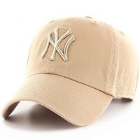 Фото Кепка 47 Brand Mlb New York Yankees бежевая RGW17GWS-KHC