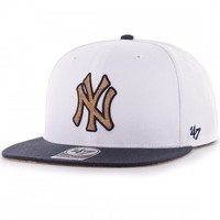 Кепка Snapback 47 Brand New York Yankees Corkscrew белая B-CORKS17WBP-WH